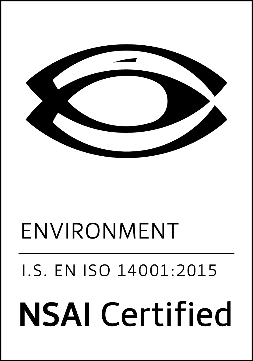 Environment I.S. EN ISO 14001:2015 NSAI Certified