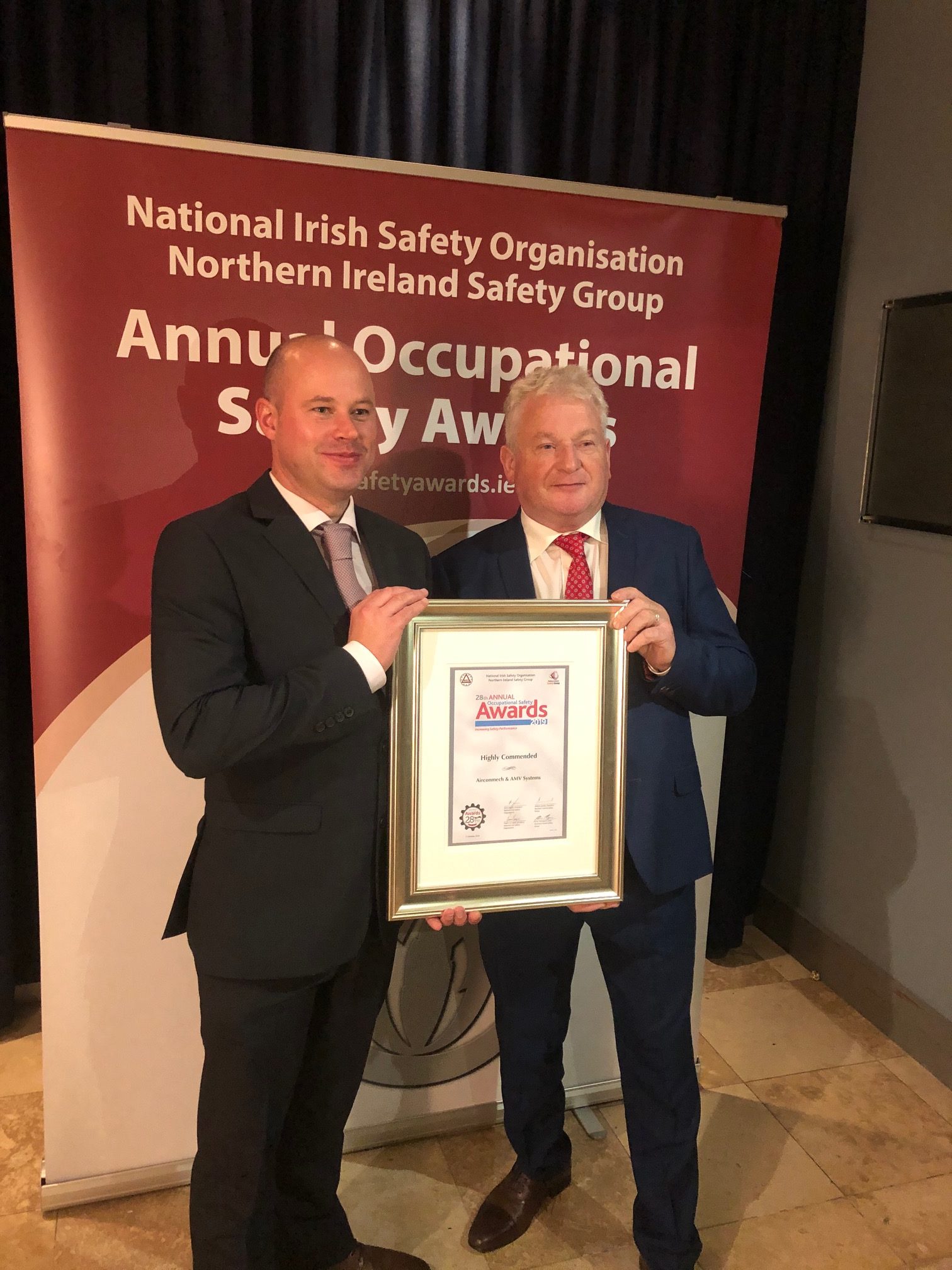 Winners NISO/NISG Highly Commended safety award